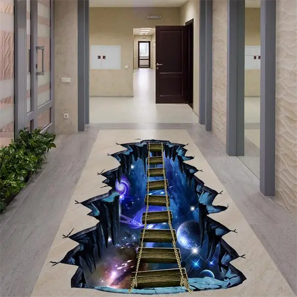 Kreatywna ściana 3D wszechświat przestrzeń Galaxy