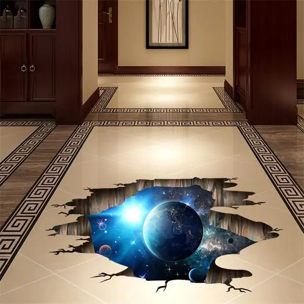 Kreatywna ściana 3D wszechświat przestrzeń Galaxy
