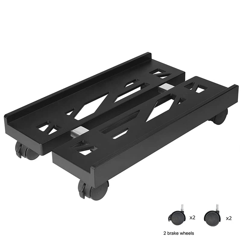 Regulowany Podstawka Pod Komputer PC na Kółkach – Mobilny Stojak Pod Obudowę 20–30 cm, Wentylacja, Ochrona Podłogi