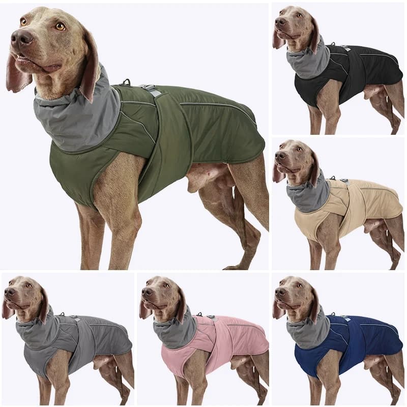 Zimowa kurtka dla psa z odblaskami – wodoodporna, ocieplana, lekka | S–3XL
